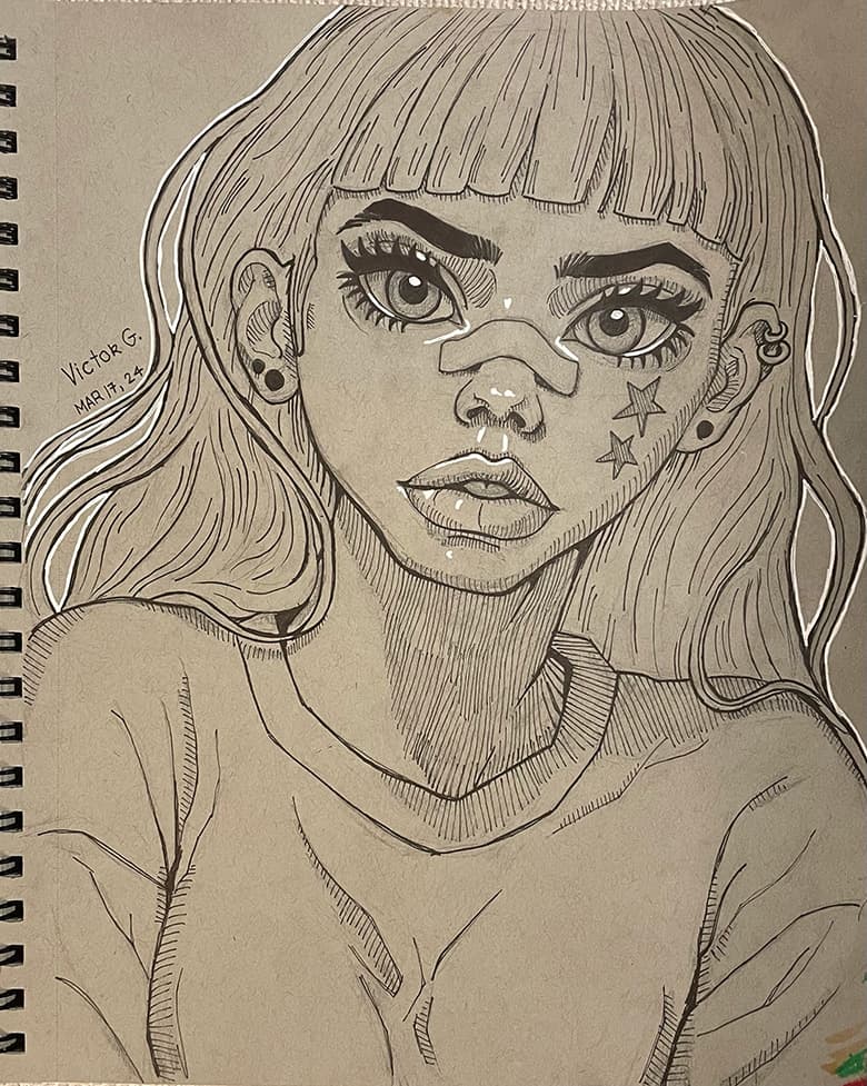 Anime Girl Portrait