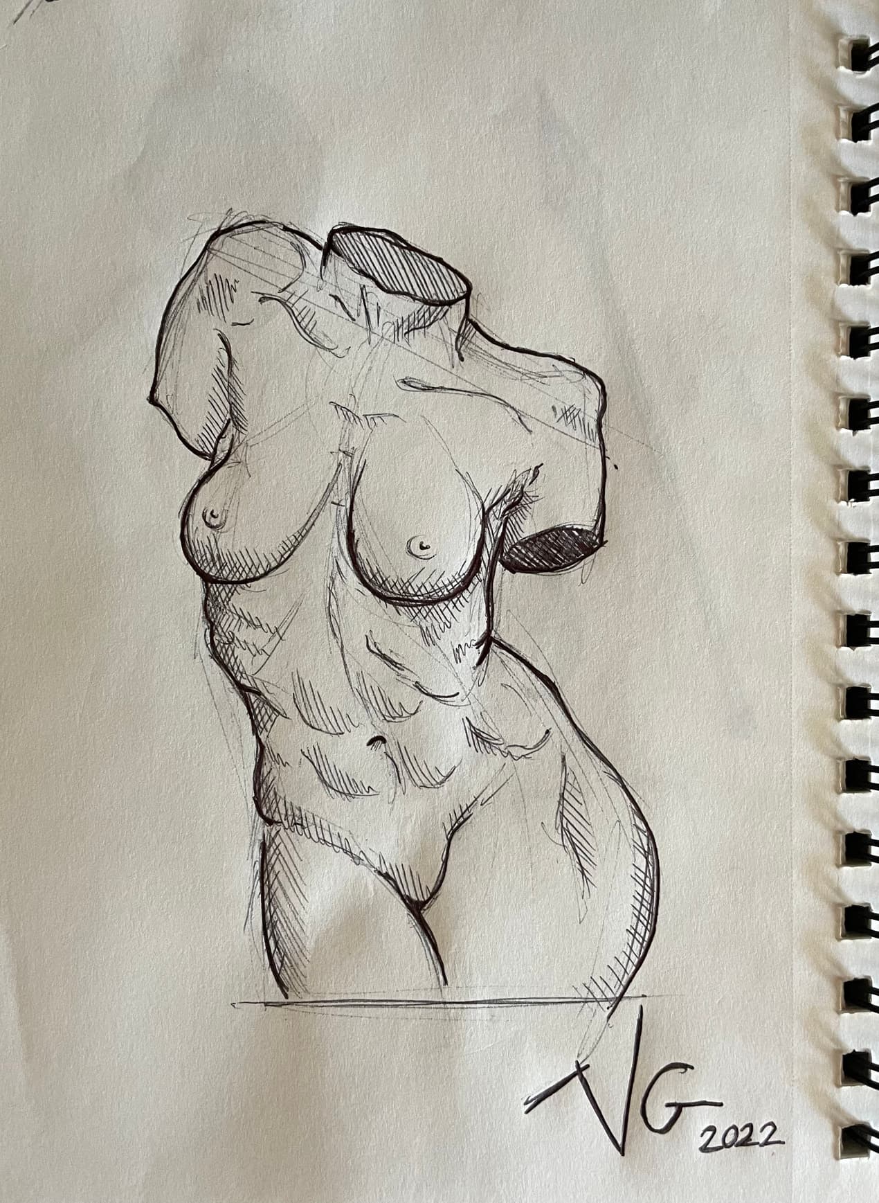 Female Marble Torso