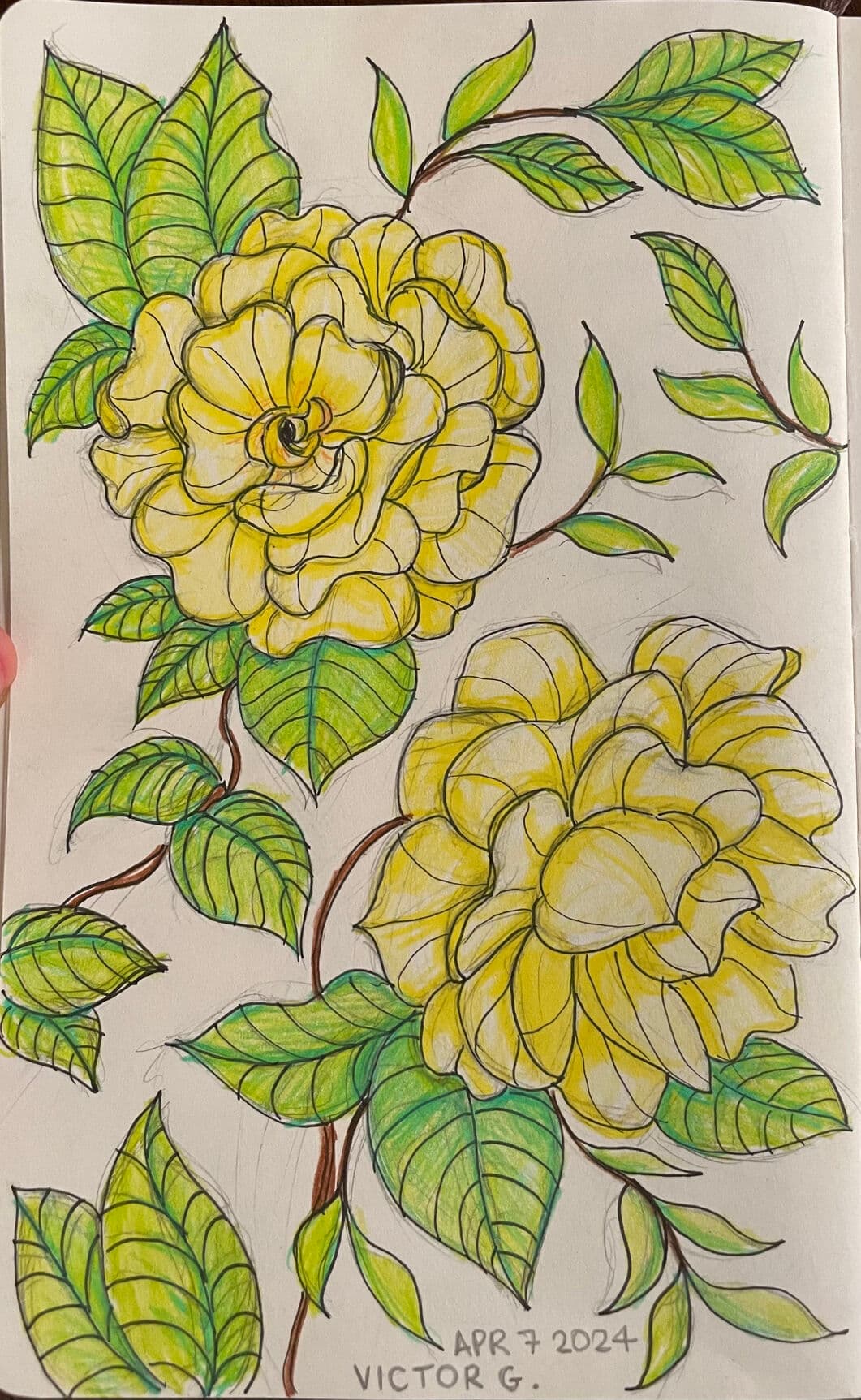 Live Flower Study