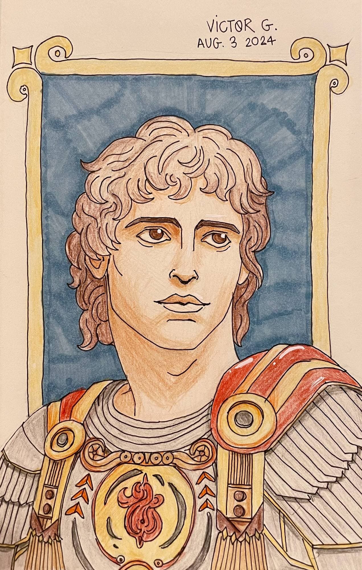 Medieval Portrait Colored